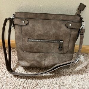 Browning Concealed Carry Purse. Locking Brown Faux Leather. Shoulder/crossbody